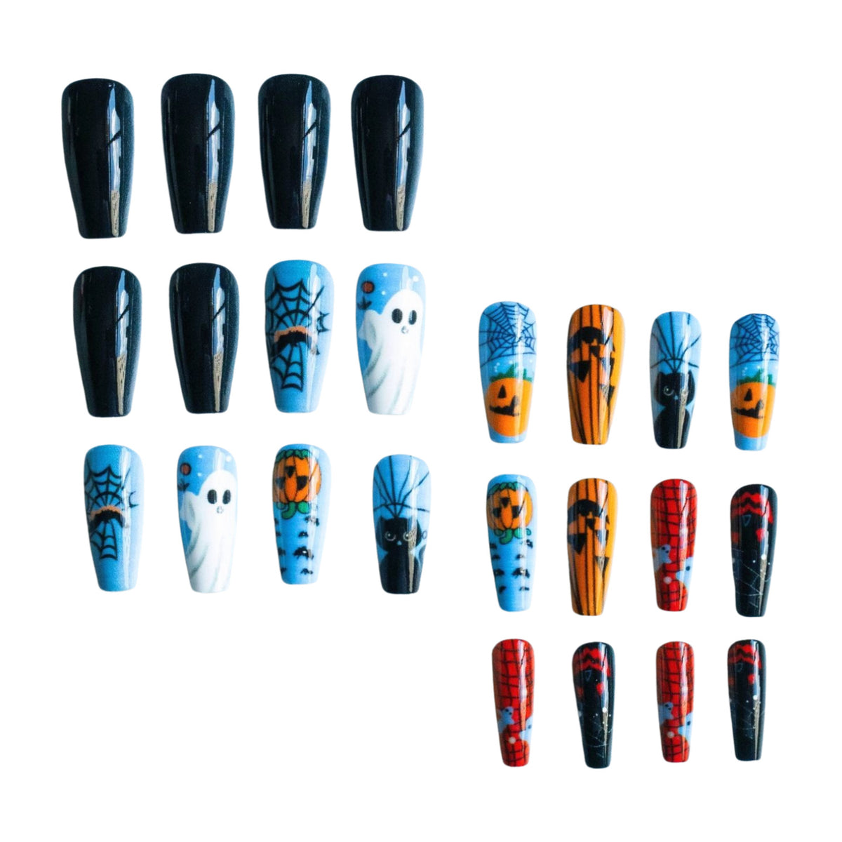 Halloween-Themen Künstlerische Press-On Nagelset Brehn