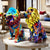 Bunte Löwen Skulptur Brehn