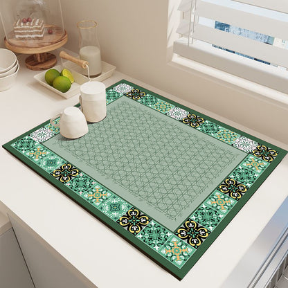 Elegante Mosaikmuster Küchenmatte Brehn