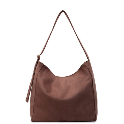 Weiches Wildleder Hobo-Bag