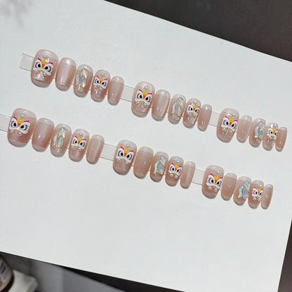 Designer Schmetterlings-Motiv Press-On Nagel Set Brehn