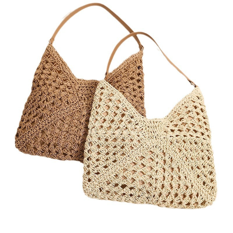 Damen Handgefertigte tote Tasche mit kunstvollem Häkelmuster Brehn