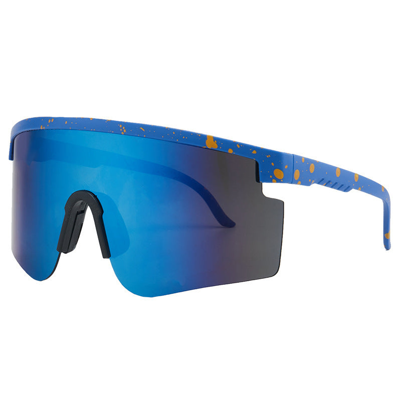 Damen Sportsonnenbrille mit trendigem Oversized-Rahmen und polarisierten Gläsern Brehn