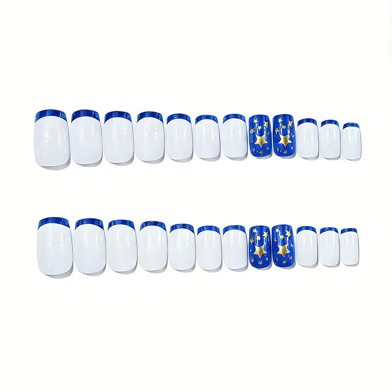 Stern-verzierte Acryl-Nagelerweiterungen Brehn
