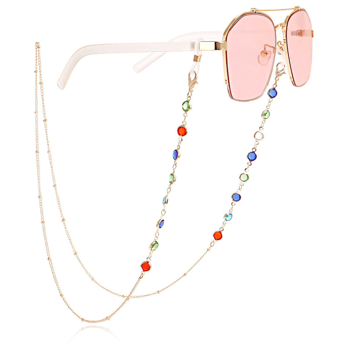 Stilvolle Sonnenbrille mit dekorativer Kette Brehn