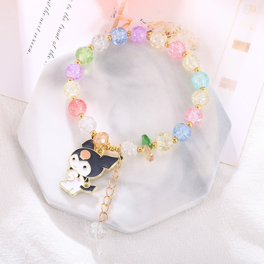 Verspieltes Armband mit Bunten Glasperlen Brehn