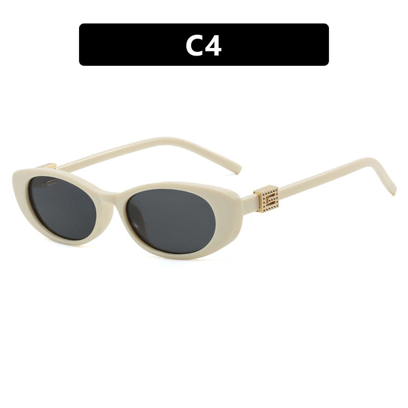 Damen elegante Cat-Eye Sonnenbrille mit feinen Akzenten Brehn