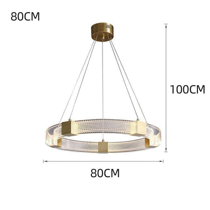 Moderne Elegante Zirkular Pendelleuchte