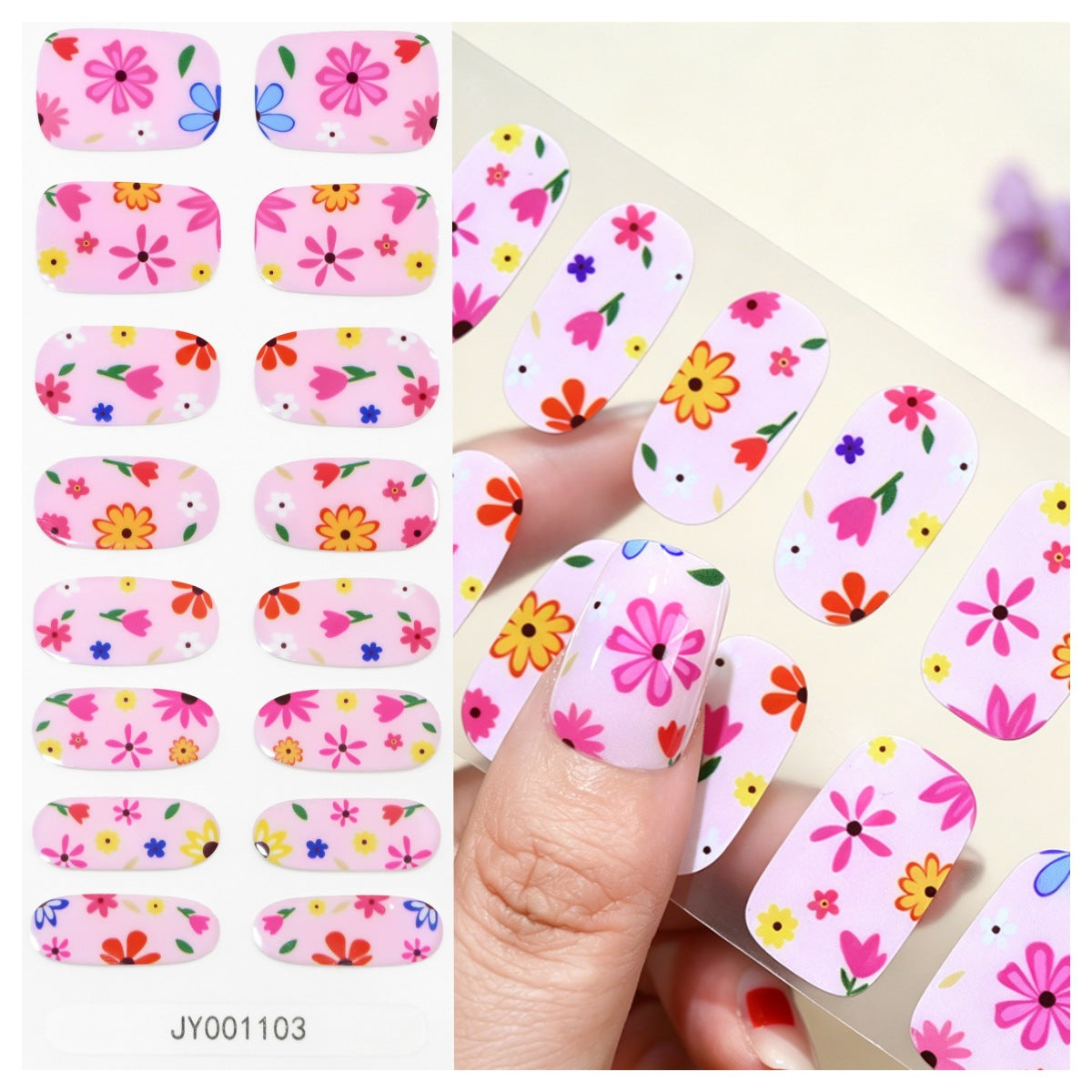 Blumendesign-Nagelwraps