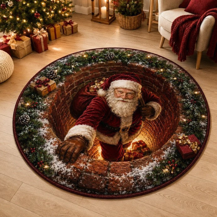 Weihnachts-Themen-Plüsch-Teppich