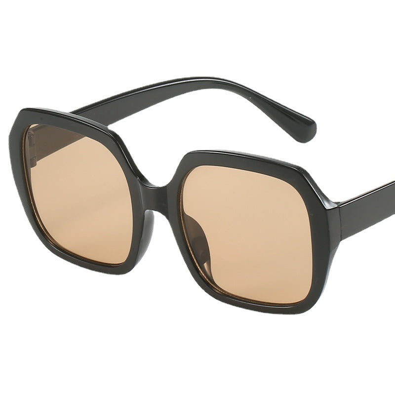 Damen Modische Oversized-Sonnenbrille mit extravaganten Leopardendetails Brehn