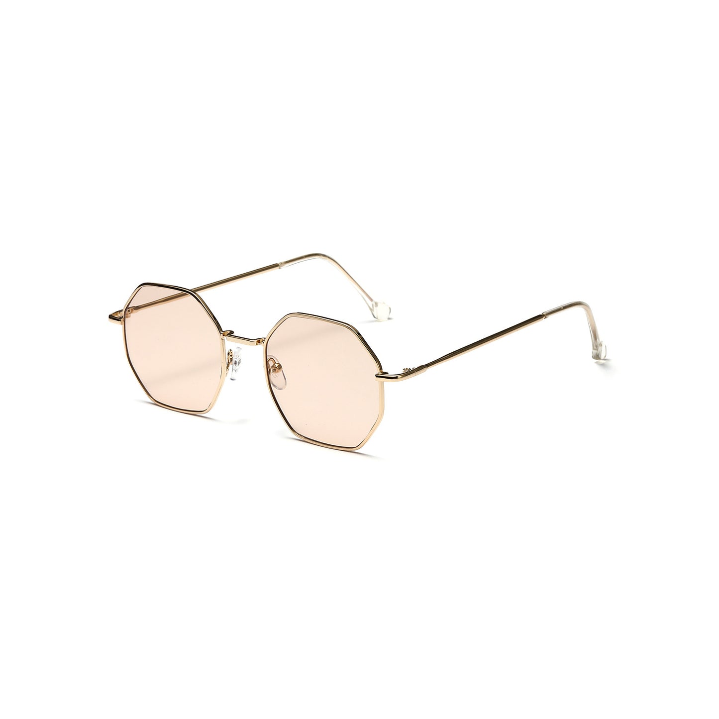 Damen octagonale Sonnenbrille mit eleganten Metallakzenten Brehn