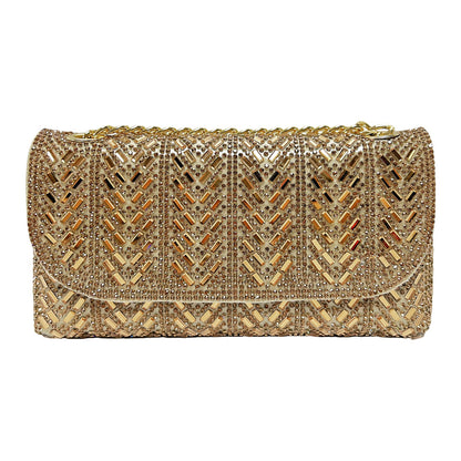 Dekorative Kristallbesetzte Abendclutch