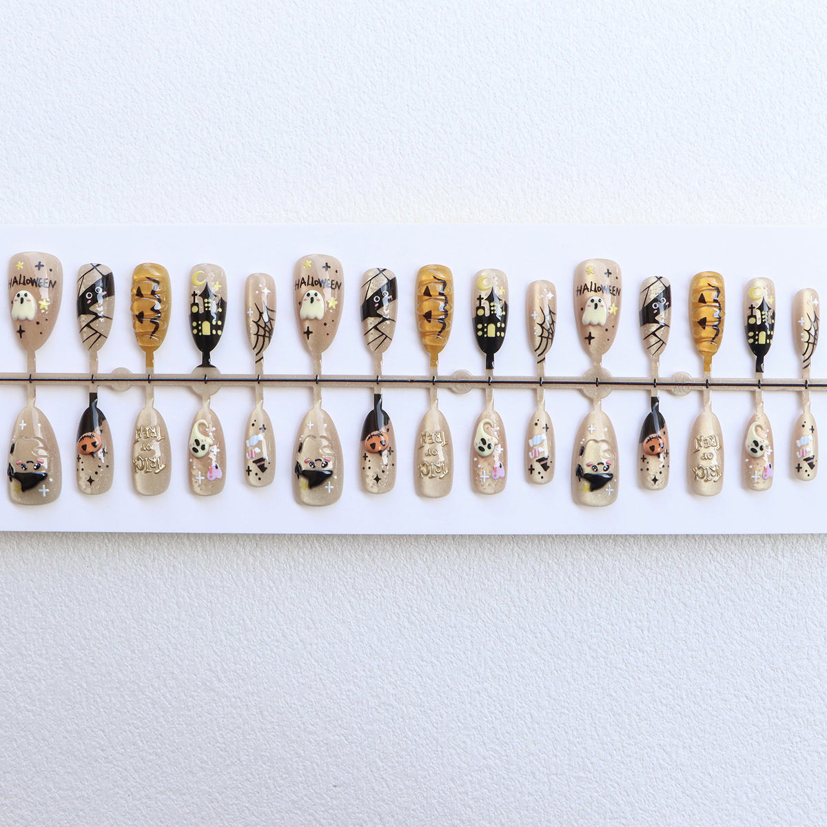 Halloween-Themen Press-On Nail Set Brehn