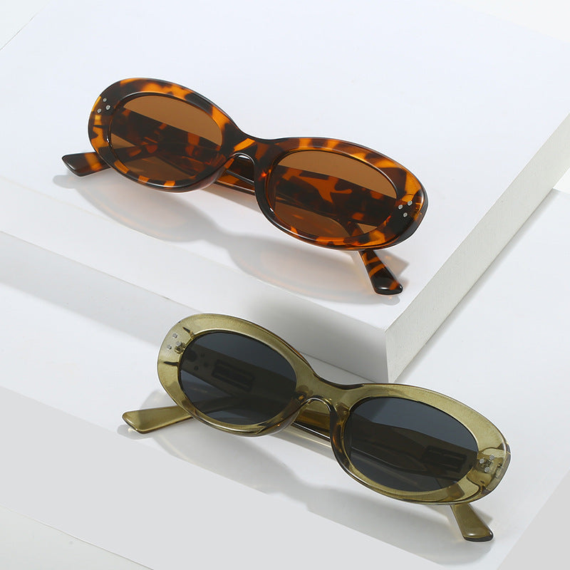 Retro-inspirierte ovale Sonnenbrille Brehn
