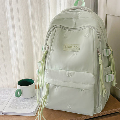 Stylischer Mehrfach-Taschen-Rucksack mit Anhänger Brehn