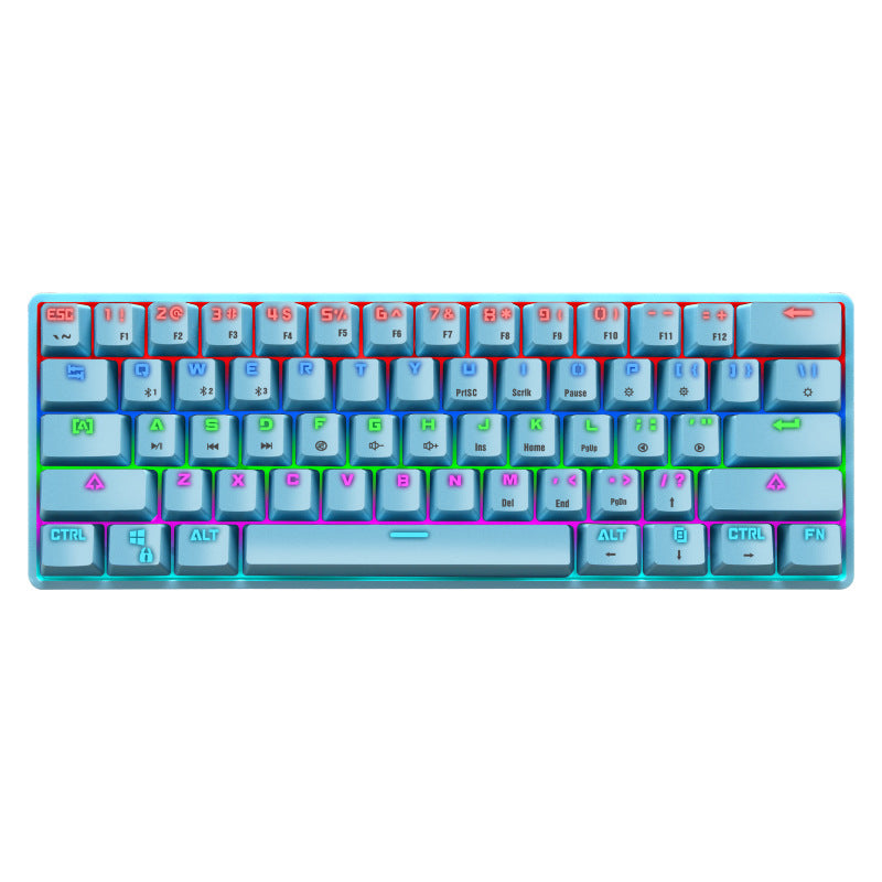 Kompakte mechanische Gaming-Tastatur mit hintergrundbeleuchteten Tasten Brehn