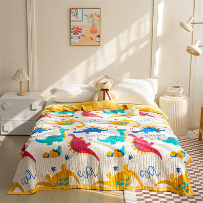 Leichtgewichtige Wendbare Baumwoll-Musselin Erdbeer Quiltdecke