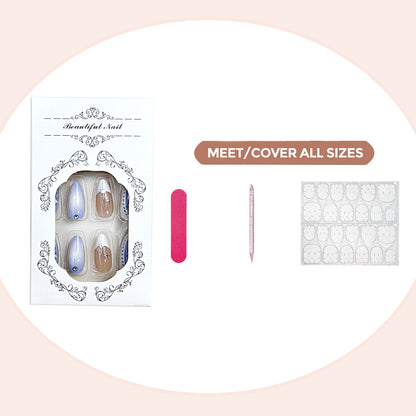Elegantes Press-On Nail Art Kit Brehn
