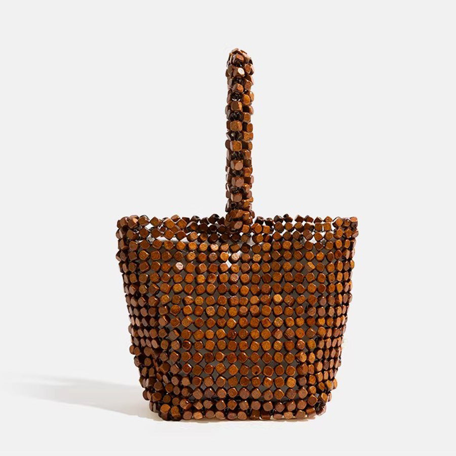 Handgefertigte Gewebte Bambus Schultertasche