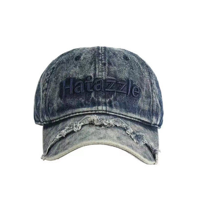 Herren Distressed Denim Baseball Cap Brehn 1784270737