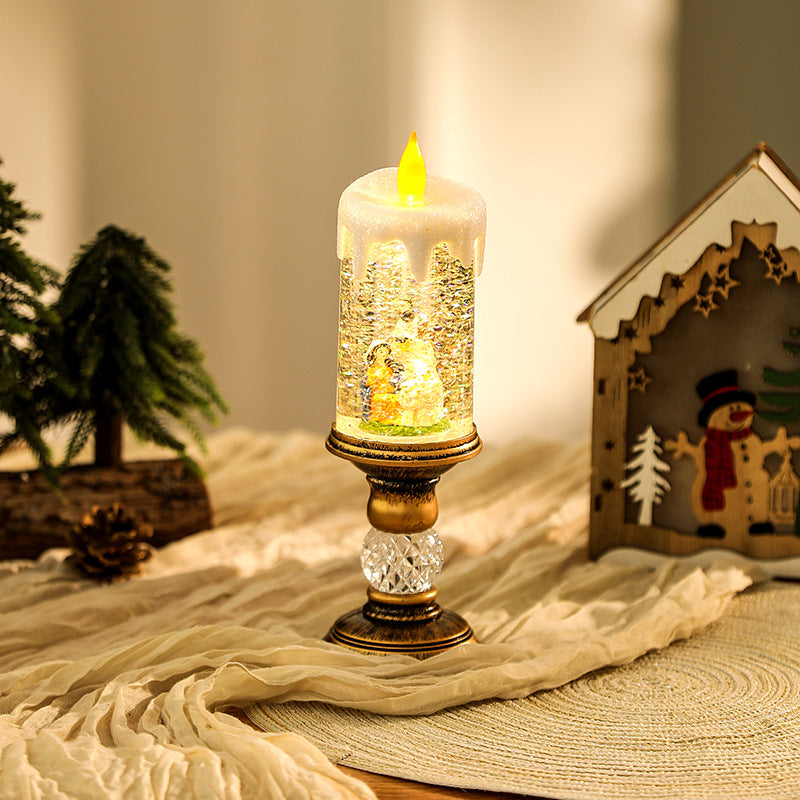 Weihnachtsdekoration Laterne mit Schneekugel Brehn