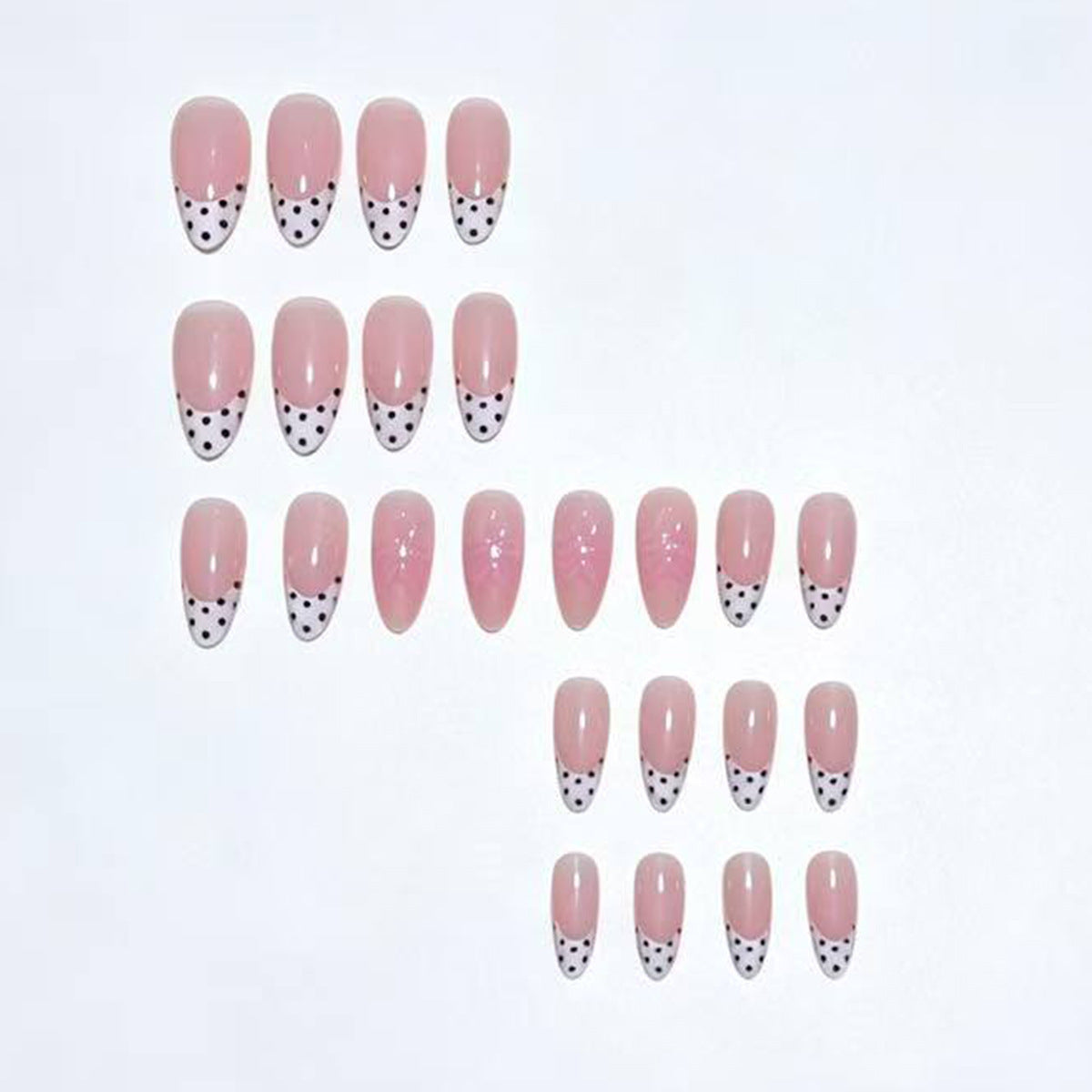 Elegante florale Design Press-On Nagelspitzen Brehn
