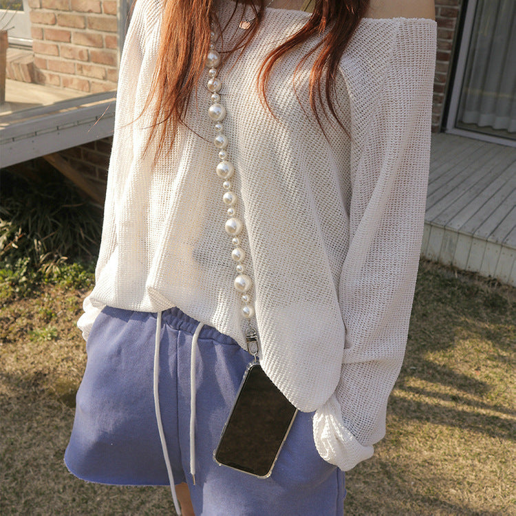 Elegante Perlenkette Brehn
