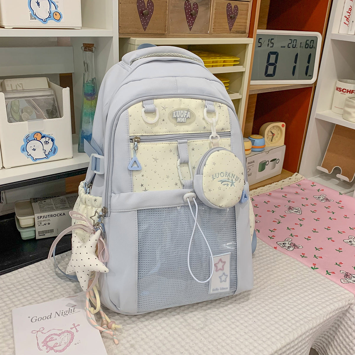 Stylischer Multifunktions-Rucksack mit gepolsterten Gurten Brehn