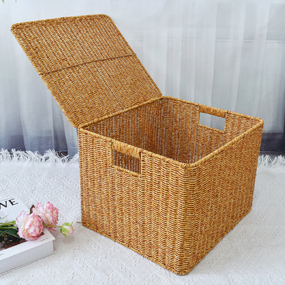 Woven Storage Cube mit Deckel Brehn