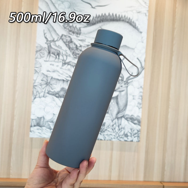 Damen Hochwertige Edelstahltrinkflasche mit rutschfestem Griff Brehn