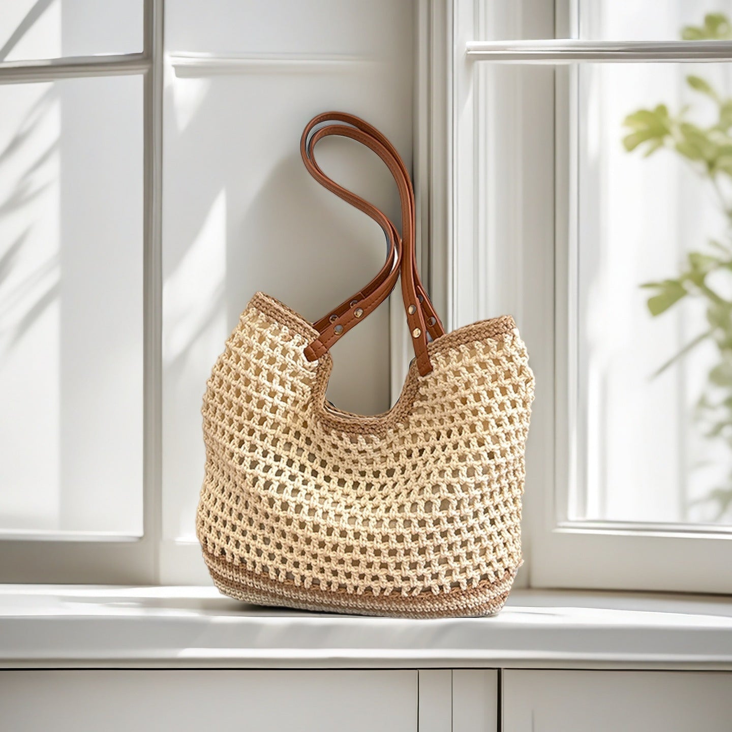 Großer Handgewebter Tasche Brehn