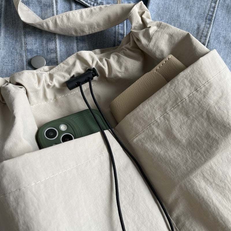 Trendige Drawstring Schultertasche Brehn