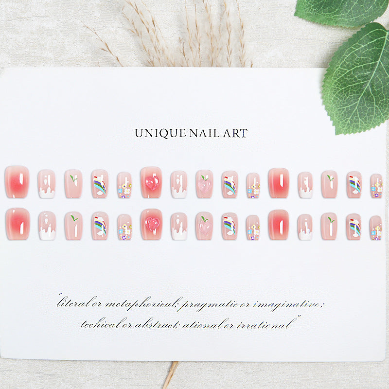 Kreatives Kunstnagelset mit bunten Fruchtmotiven und stilvollen Designs Brehn