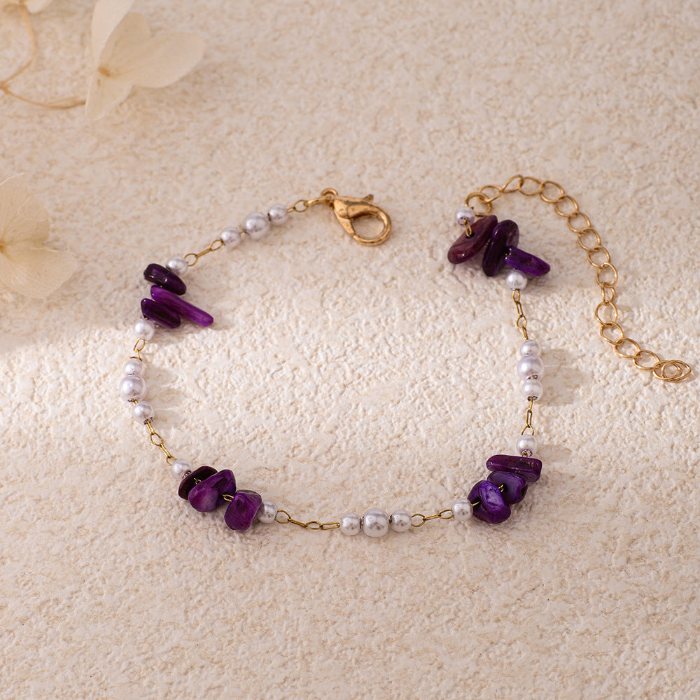 Chic Perlen- und Edelsteinarmband Brehn