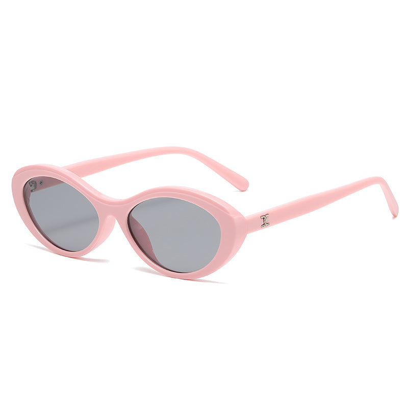 Damen stilvolle Sonnenbrille im ovalen Design Brehn