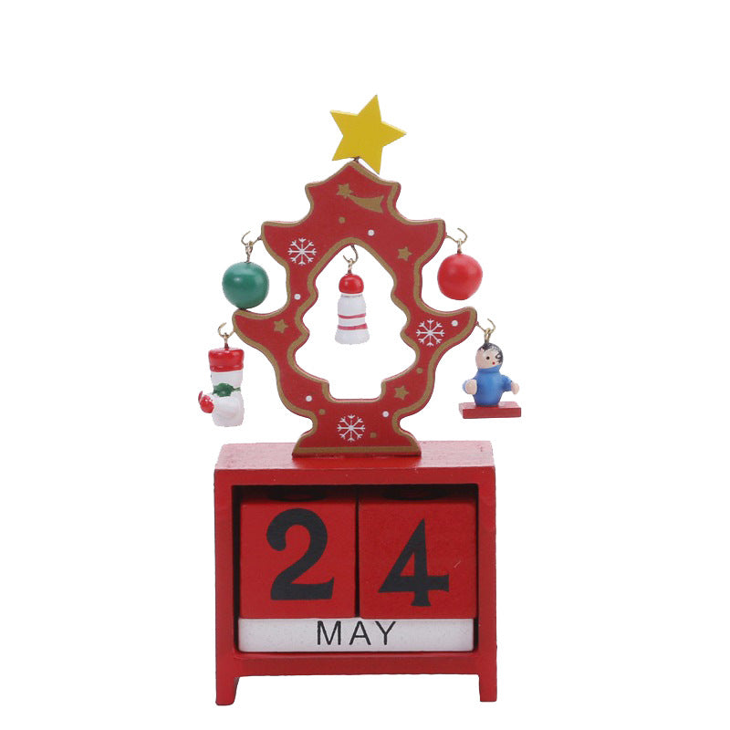 Dekorativer Holz-Adventskalender