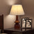 Vintage inspirierte Leinen Shade Tischlampe