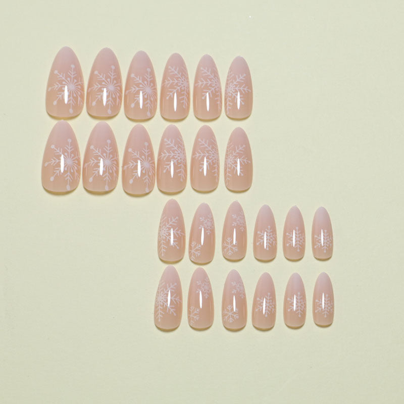 Künstlerisches Glitter Press-On Nagelset Brehn