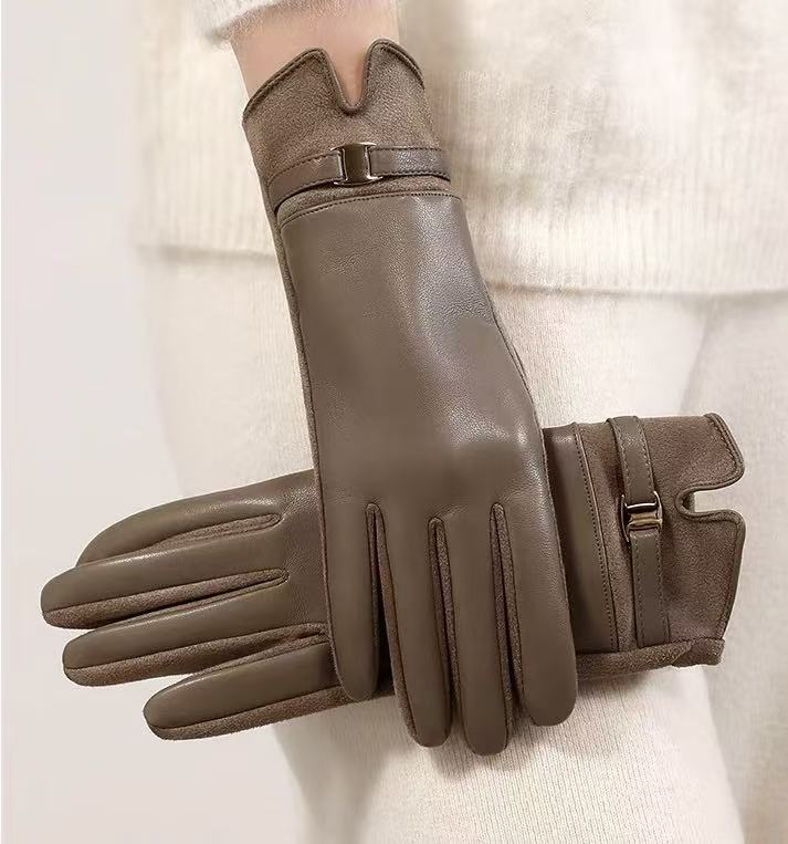 Luxuriöse Leder-Touchscreen-Handschuhe Brehn