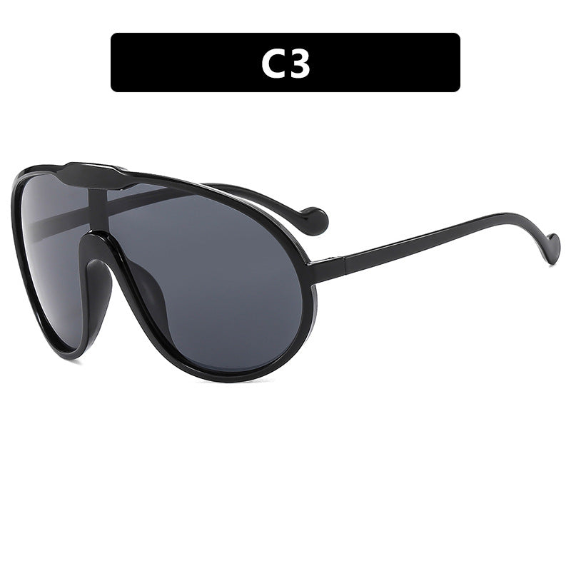 Damen futuristische transparente Sonnenbrille mit eleganter Form Brehn