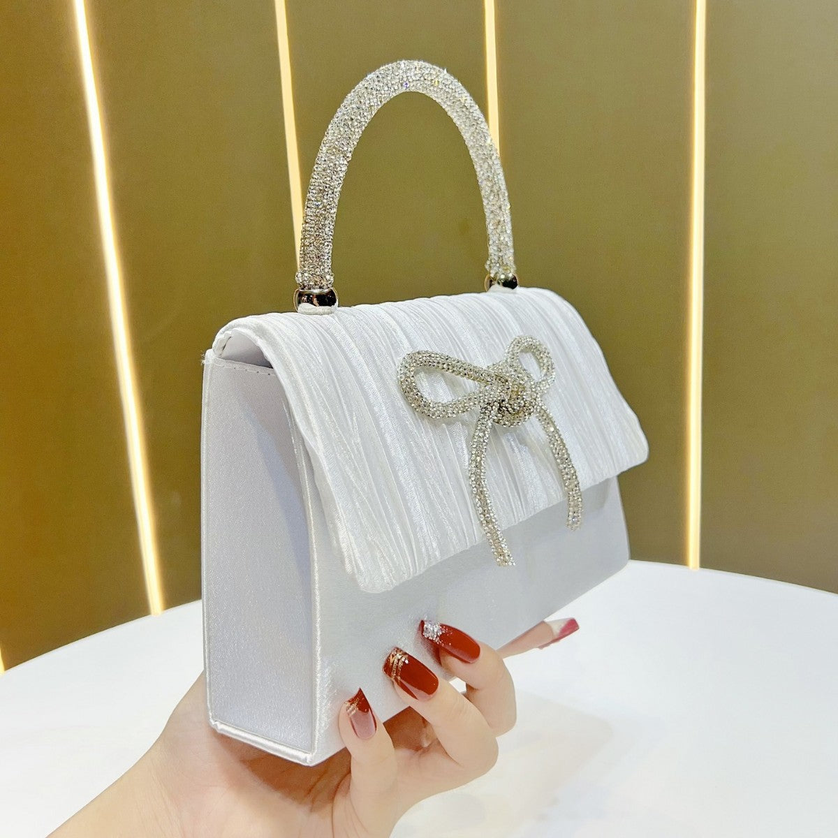 Elegante Texturierte Handtasche für den Abend