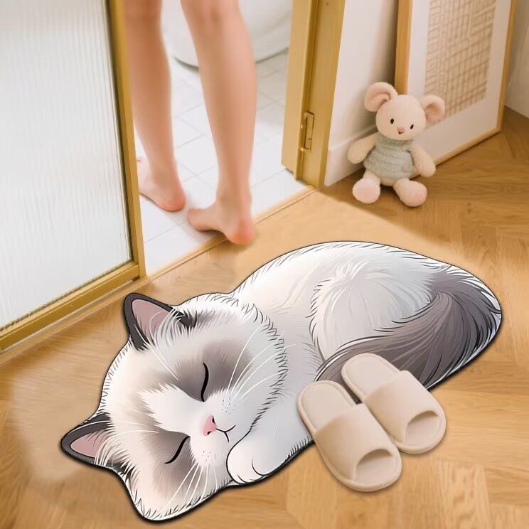 Niedliche Katzen-Themen-Badematte Brehn