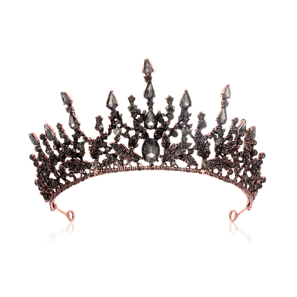 Damen Elegante Tiara mit funkelnden Kristallen Brehn