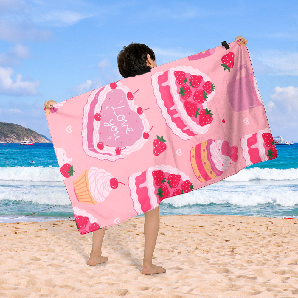 Stranddecke mit buntem Cupcake-Design Brehn