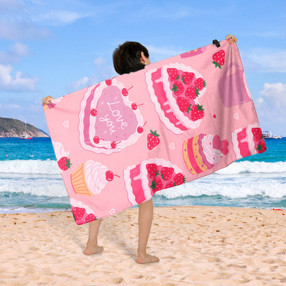Stranddecke mit buntem Cupcake-Design Brehn