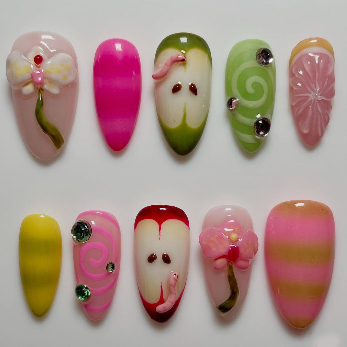Kreatives Florales Nagelkunst-Set Brehn