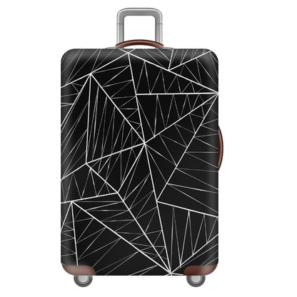 Unisex nan elastische Kofferhülle mit tropischem Blattmuster, dehnbarer Schutzcover für Hartschale und Softcase Brehn