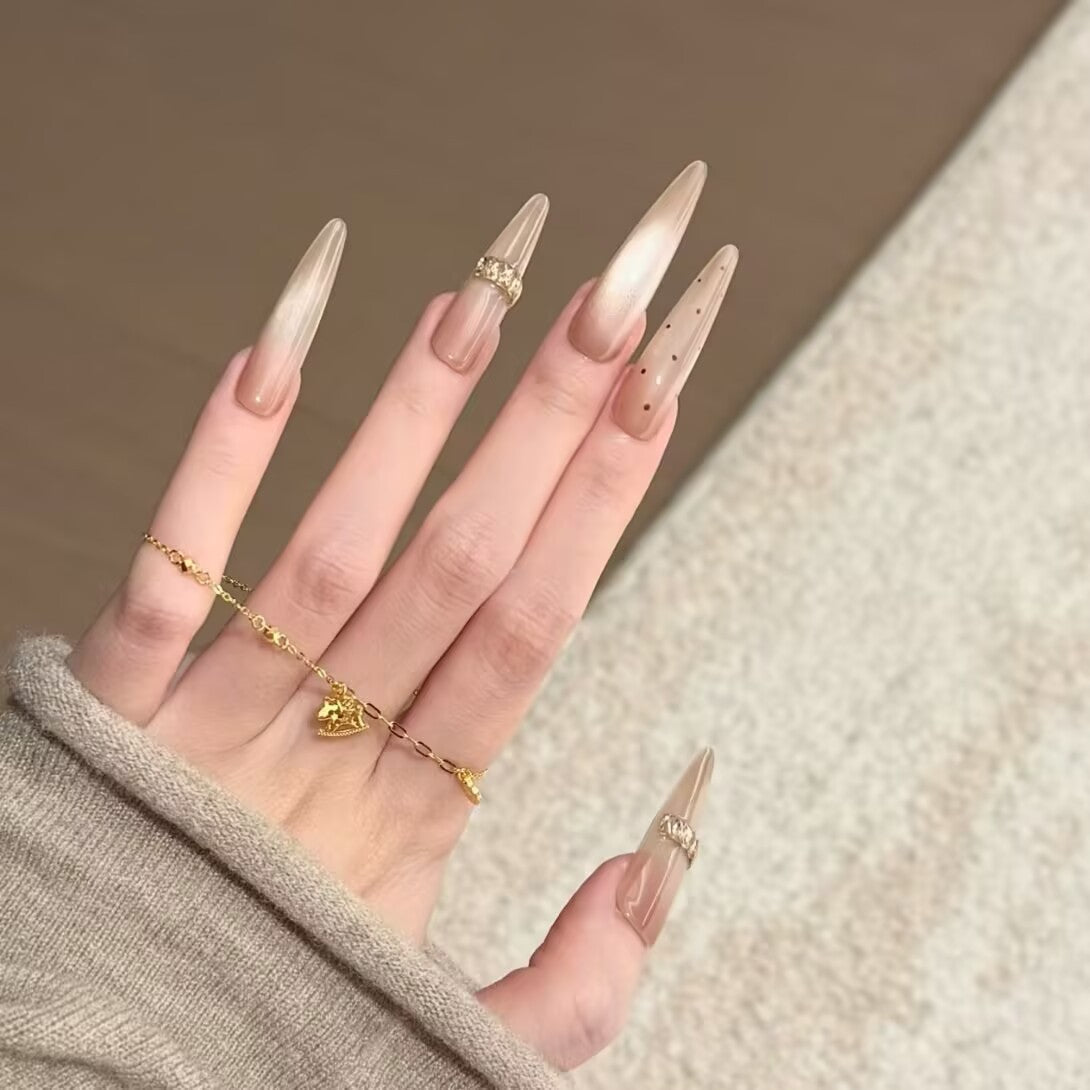 Premium Stiletto Press-On-Nagelverlängerungen Brehn