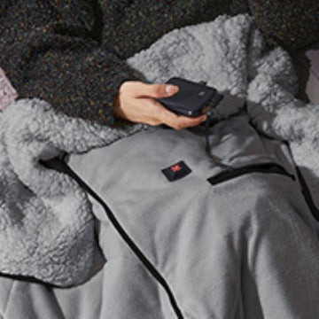 Damen beheizbare Kuscheldecke Brehn